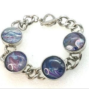 Charms snap bracelet 4x20mm Handmade snaps SB20